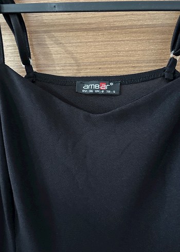 Diğer Siyah Kadın Askılı Midi Tulum