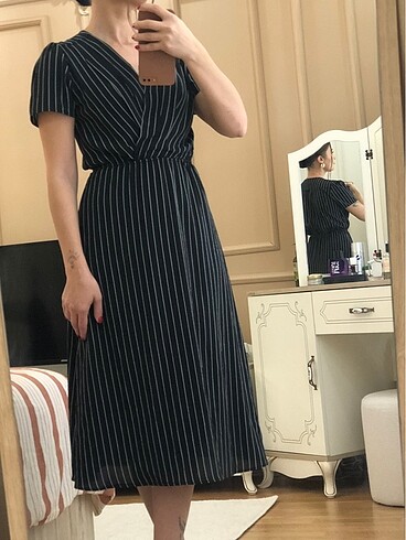 Midi boy elbise - Görsel 12