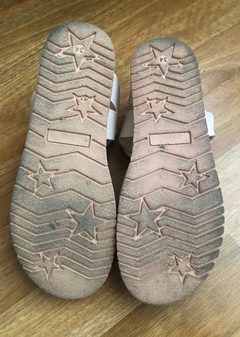 Kız Çocuk Bej Tokalı Sandalet - Görsel 3