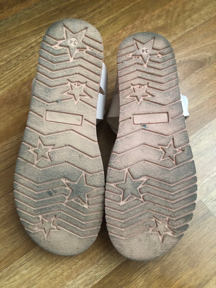 Kız Çocuk Bej Tokalı Sandalet - Görsel 3