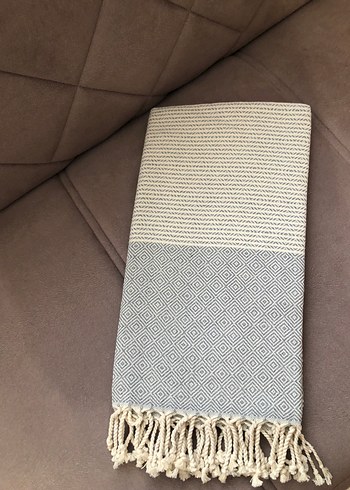 Bohem Gri Bağlamalı Desenli Peştemal - Görsel 6