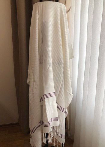 Beyaz Çizgili Peştemal - Görsel 8