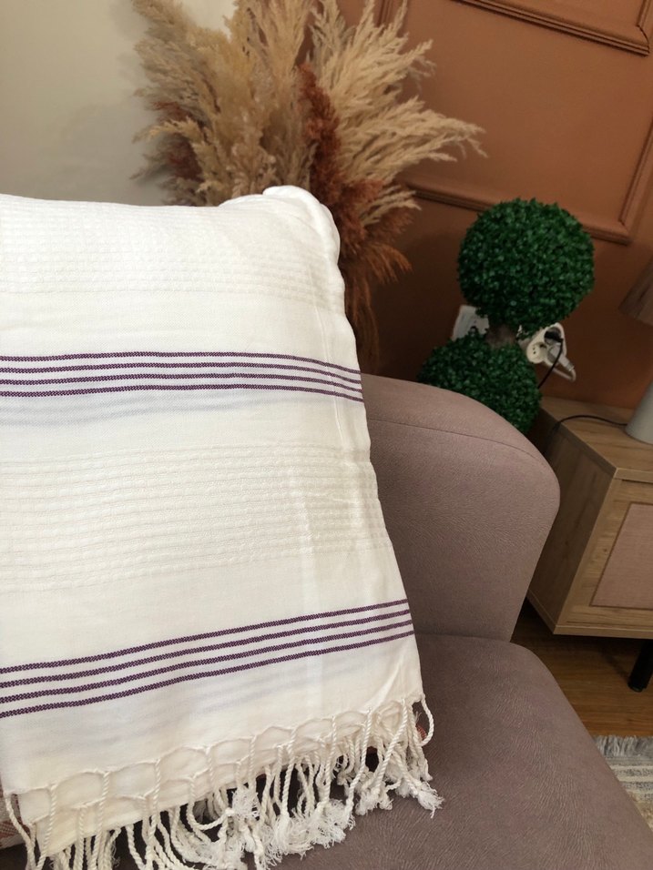 Beyaz Çizgili Peştemal - Görsel 3