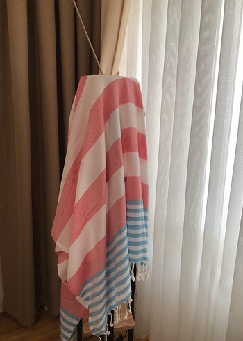 Bohem Çok Renkli Çizgili Peştemal - Görsel 3