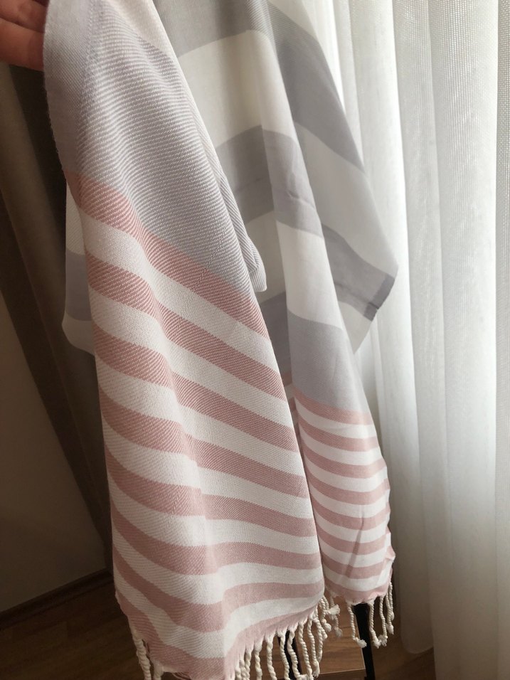 Bohem Çizgili Pastel Peştemal - Görsel 5