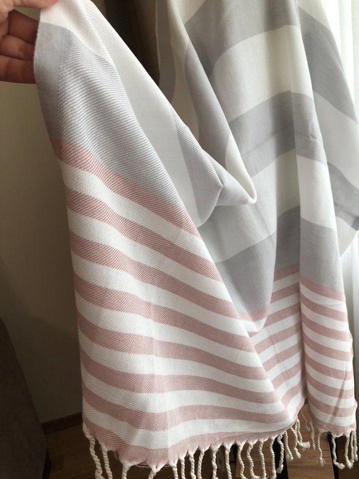 Bohem Çizgili Pastel Peştemal - Görsel 2
