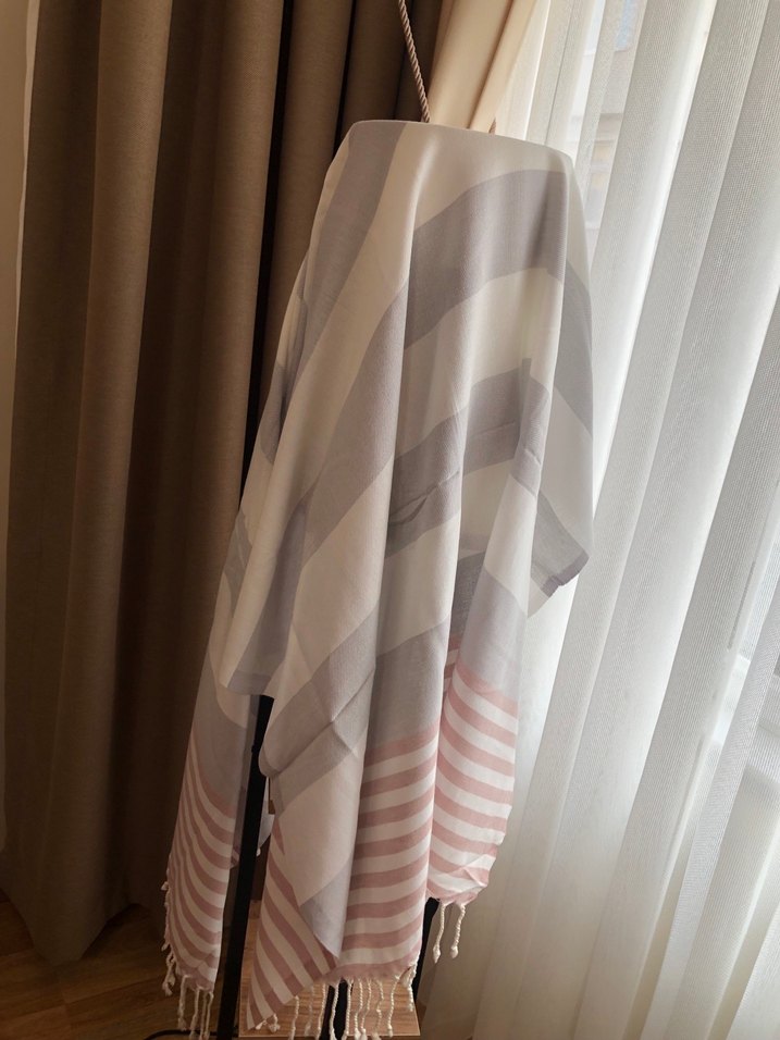 Bohem Çizgili Pastel Peştemal - Görsel 3