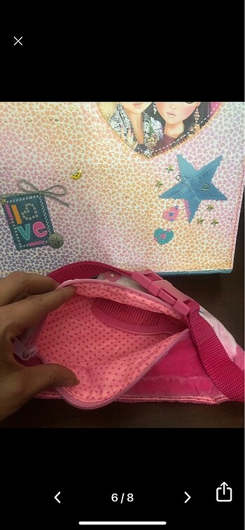 Dörtlü set saat klasör  hello kitty bel çantası - Görsel 6