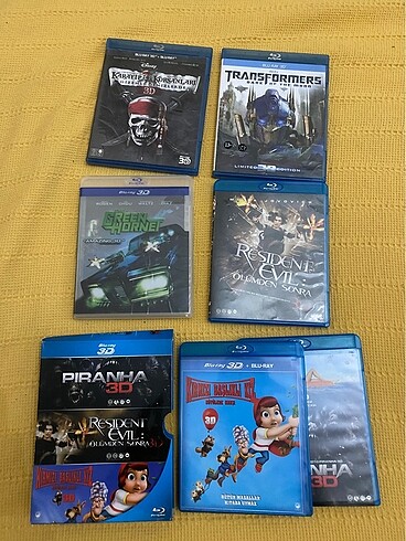 BLURAY blu ray orjinal 6 adet