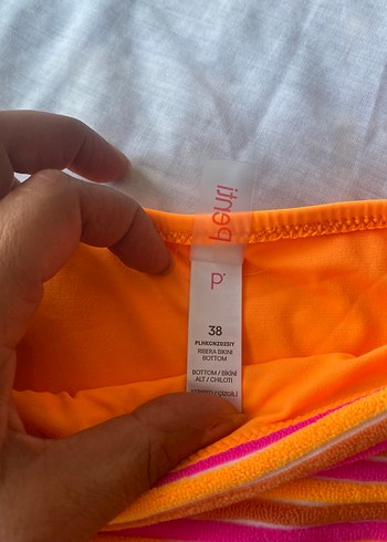 38 Beden pembe Renk Penti orjinal Bağcıklı Bikini altı