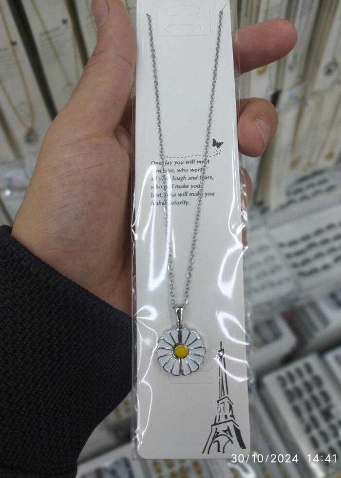 BAYAN ÇELİK KOLYE - Görsel 2