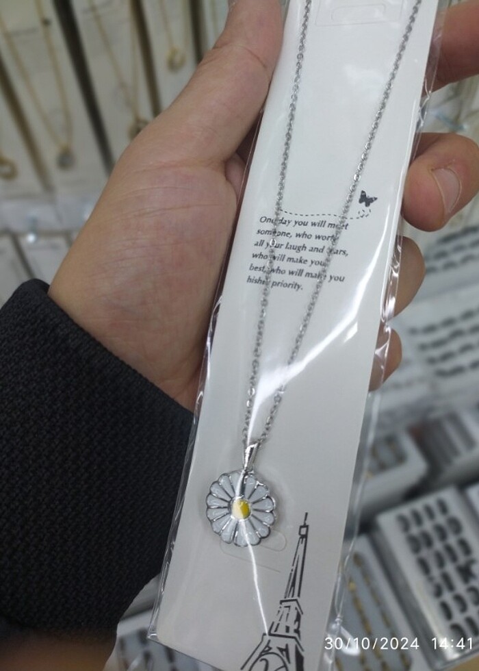 BAYAN ÇELİK KOLYE - Görsel 3