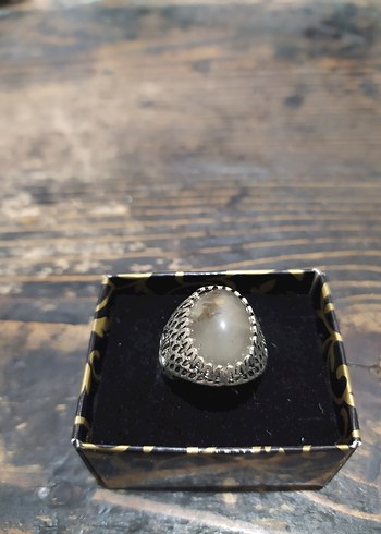 Bej Vintage Erkek Bohem Yüzük - Görsel 2