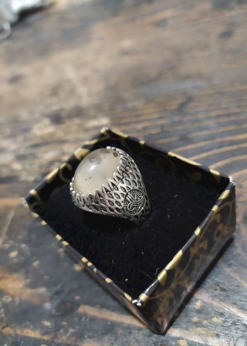 Bej Vintage Erkek Bohem Yüzük - Görsel 3