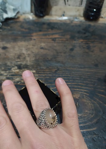 Bej Vintage Erkek Bohem Yüzük - Görsel 4