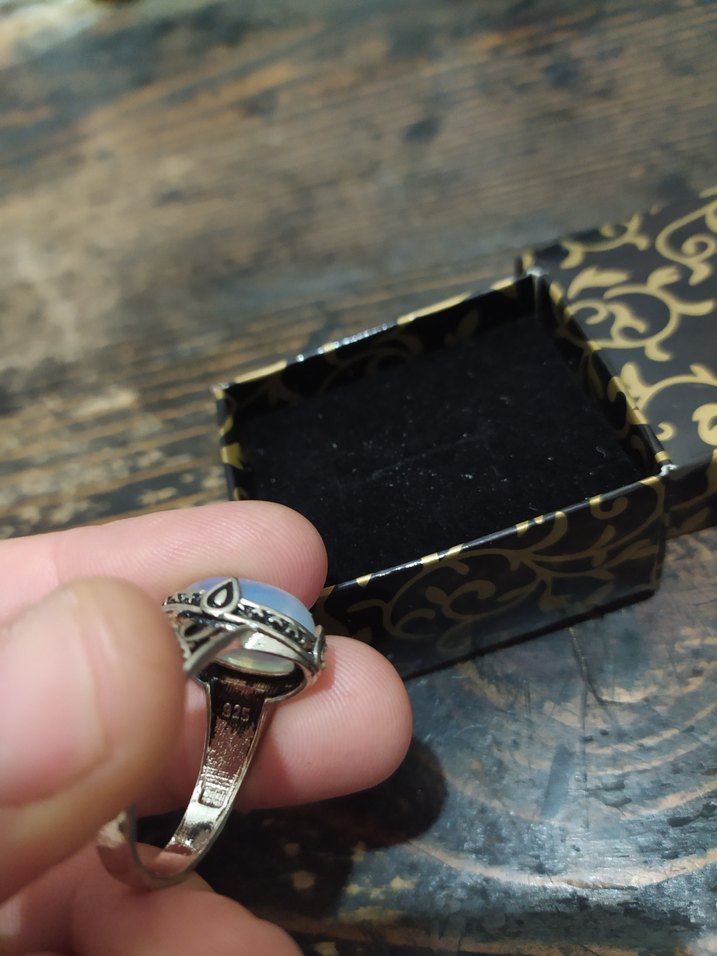 Klasik Elegan Beyaz Bohem Yüzük - Görsel 4