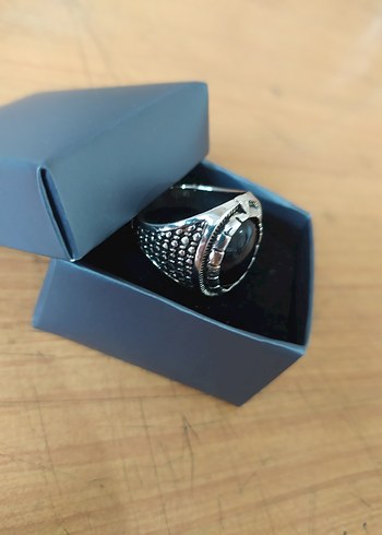 Klasik Siyah Erkek Biker Yüzük - Görsel 2