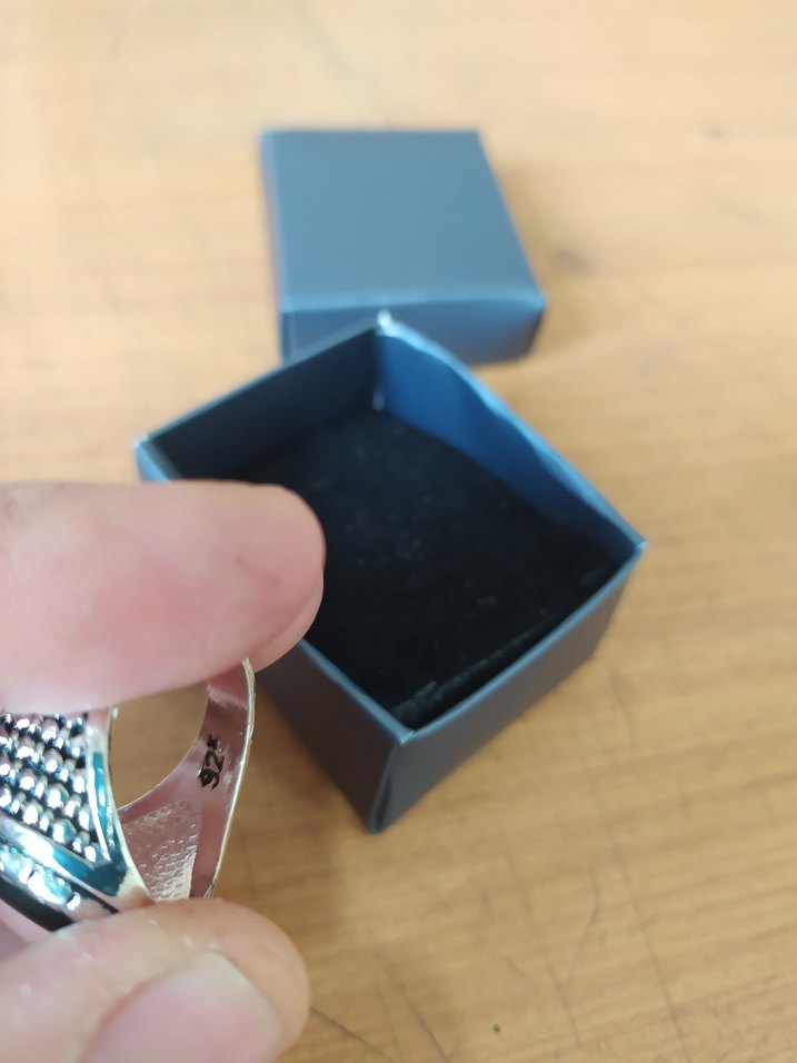 Klasik Siyah Erkek Biker Yüzük - Görsel 5