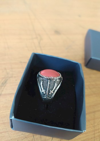 Pembe Vintage Bohem Erkek Yüzüğü - Görsel 4