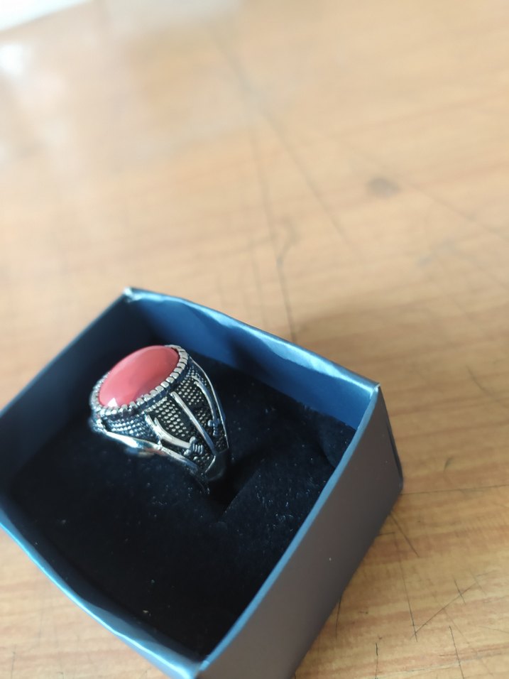 Pembe Vintage Bohem Erkek Yüzüğü - Görsel 2