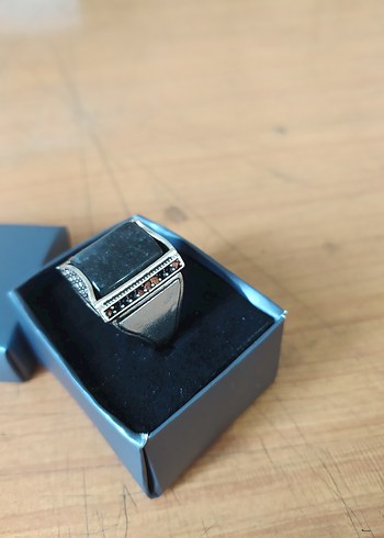 Gri Vintage Bohem Erkek Yüzük - Görsel 3