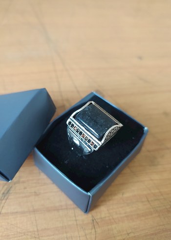 Gri Vintage Bohem Erkek Yüzük - Görsel 2