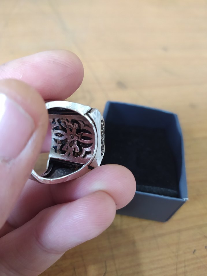 Gri Vintage Bohem Erkek Yüzük - Görsel 4