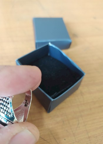 Parlak Camel Vintage Erkek Yüzük - Görsel 5