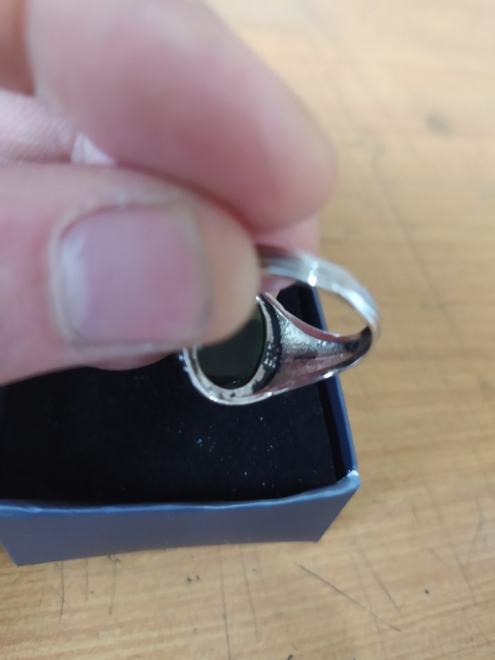 Bohem Vintage Erkek Yüzük Yeşil Taşlı - Görsel 4