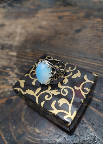 Beyaz Bohem Erkek Yüzük - Görsel 6