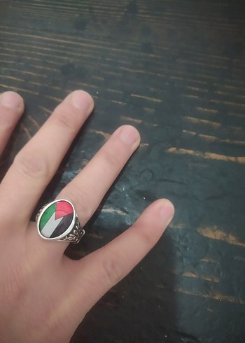 Parlak Çok Renkli Erkek Yüzük - Görsel 2