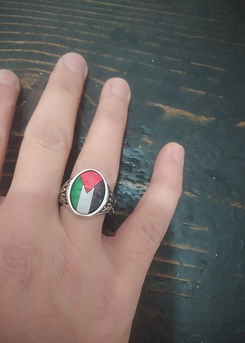 Parlak Çok Renkli Erkek Yüzük - Görsel 3