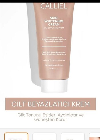 Beden Renk Calliel Cilt Beyazlatıcı Kremi