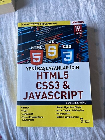 Abaküs Yayınları Yeni Başlayanlar İçin HTML5 CSS3 & JAVASCRIPT