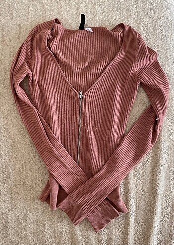 H&M fermuarlı hırka