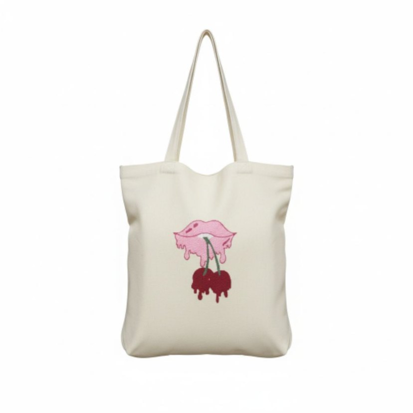 Püsküllü Pembe Baskılı Kadın Çanta - Görsel 3