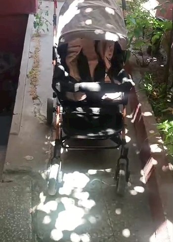 Diğer 4baby Olympus marka Çift Yönlü Bebek Arabası Kahverengi