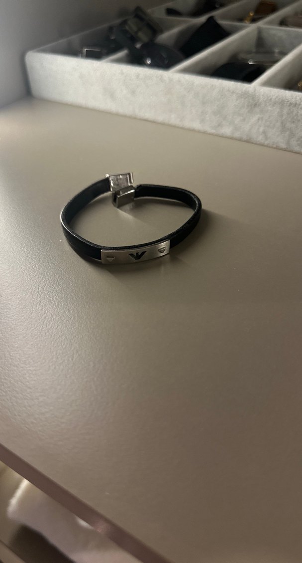 Siyah Tokalı Minimalist erkek Bileklik - Görsel 2