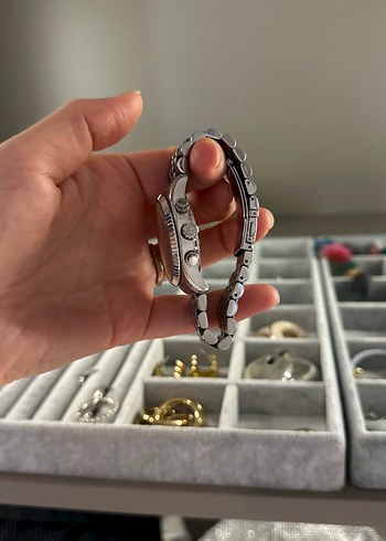 Michael Kors Kahverengi Kadranlı Kadın Gri Metal Saat - Görsel 5