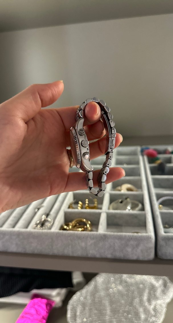 Michael Kors Kahverengi Kadranlı Kadın Gri Metal Saat - Görsel 5