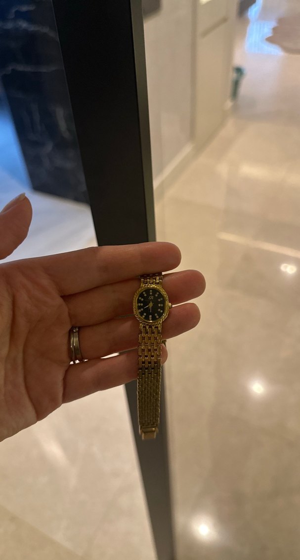 Klasik vintage Altın Kadın Kol Saati - Görsel 3