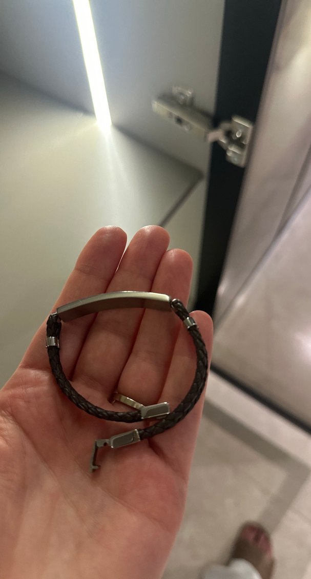 Gri Minimalist Erkek Bileklik Guess - Görsel 3