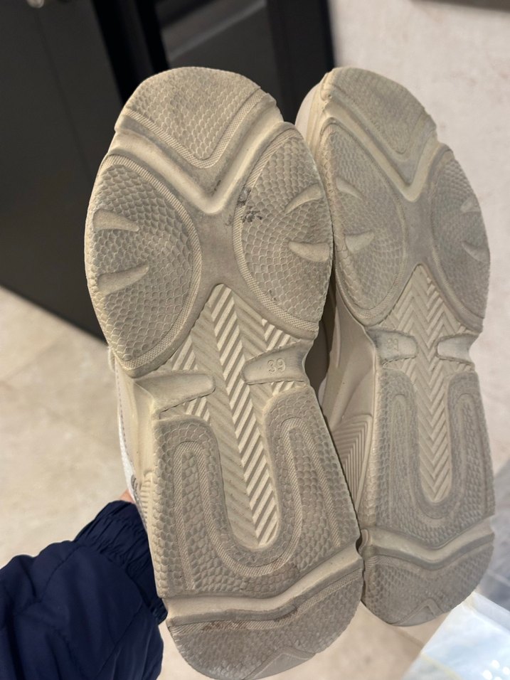 Bej Platform Topuklu Kadın Spor Ayakkabı - Görsel 4