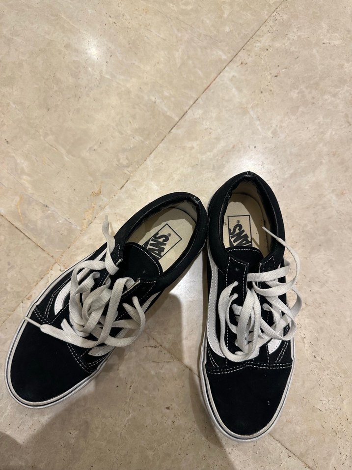 Vans orjinal, Kadın Beyaz Minimalist Platform Spor Ayakkabı - Görsel 4