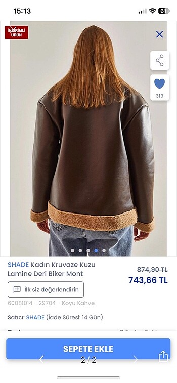Diğer Deri mont
