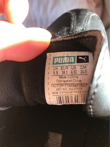 38,5 Beden Puma orijinal kadın ayakkabı