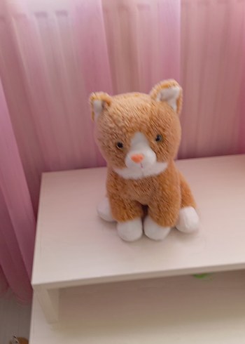 Pastel Kahverengi Peluş Kedi Oyuncak