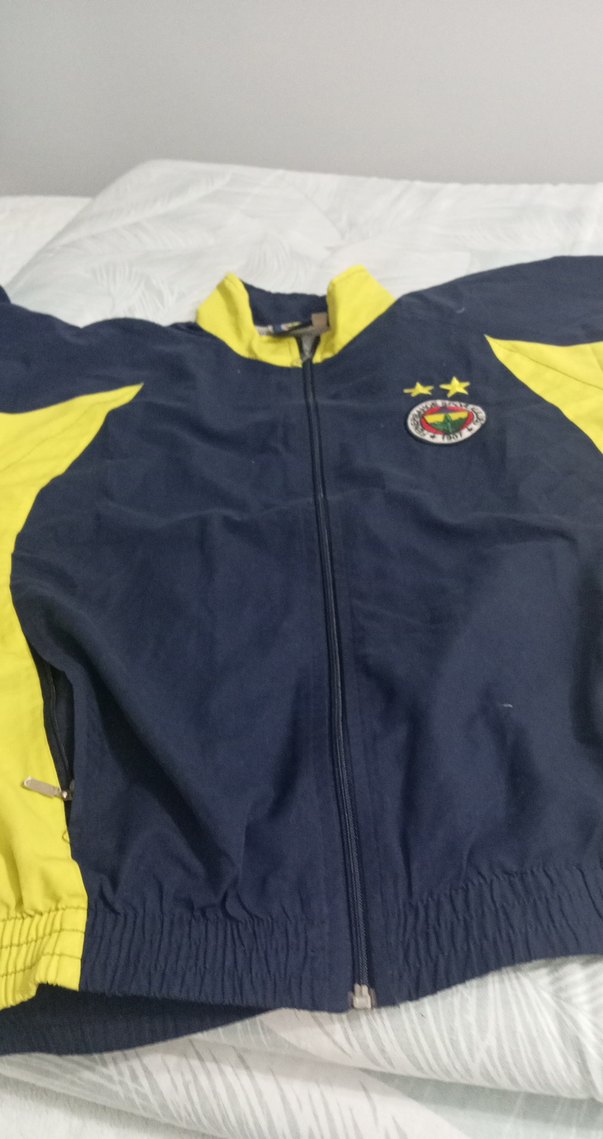 Sarı Lacivert Fermuarlı Erkek Ceket - Görsel 4