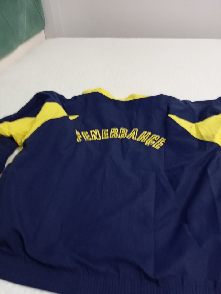 Sarı Lacivert Fermuarlı Erkek Ceket - Görsel 2