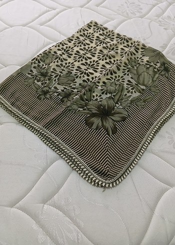 Kahverengi Gri Fırfırlı Bohem Kadın Fuları - Görsel 2